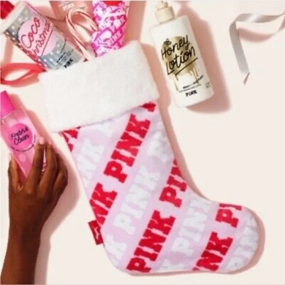 Victoria’s Secret PINK Holiday Stocking Limited Edition New With Tags - Picture 1 of 7